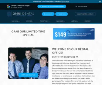 Omnidentalshadyside.com(Dentist in Shadyside PA) Screenshot