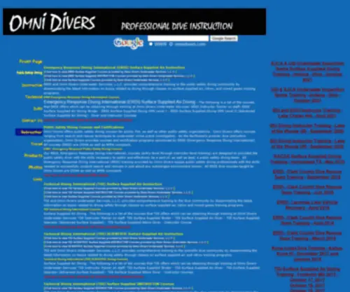 Omnidivers.com(Omni Divers Underwater Services) Screenshot