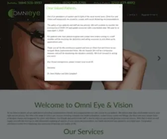 Omnieye.ca(Optometrist in Burnaby) Screenshot