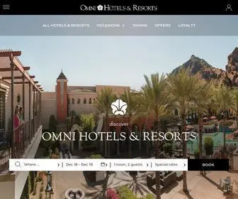 Omnihotels.com(Omni Hotels & Resorts) Screenshot