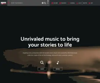 Omnimusic.com(APM Music) Screenshot