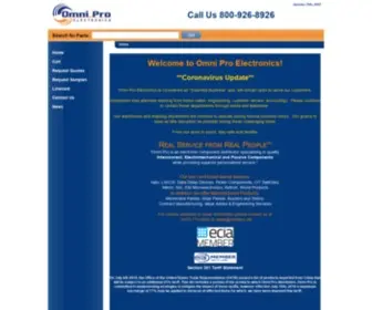 Omnipro.net(Omni Pro Electronics) Screenshot
