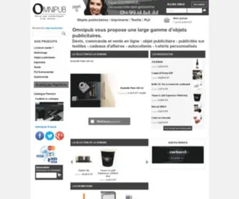 Omnipub.net(Objet publicitaire) Screenshot