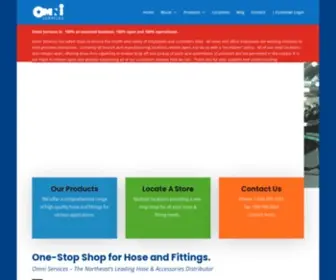Omniservices.com(One-Stop Shop for Hose and Fittings) Screenshot