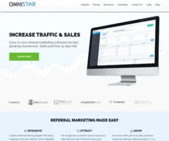 Omnistartell.com(Referral Marketing Software) Screenshot