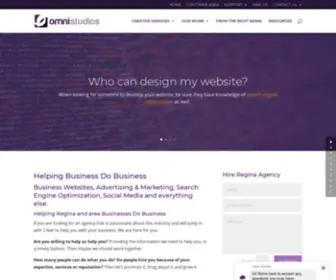 Omnistudios.com(Web Design Development Regina) Screenshot