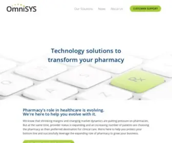 Omnisys.com(Pharmacy Technology to Transform Your Businesses) Screenshot