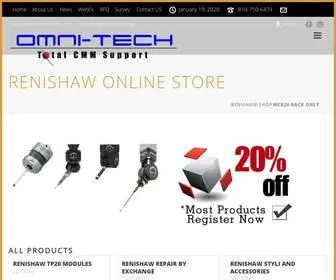 Omnitech-Renishaw.com(Renishaw Online Store) Screenshot
