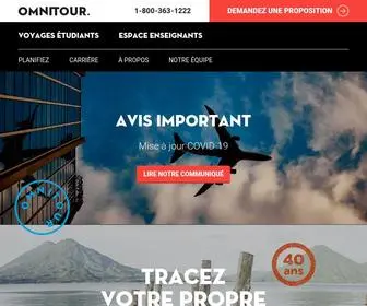 Omnitour.ca(Agence de voyages étudiants à Québec) Screenshot