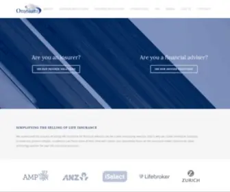 Omnium.com.au(Life Insurance Comparison Solutions) Screenshot