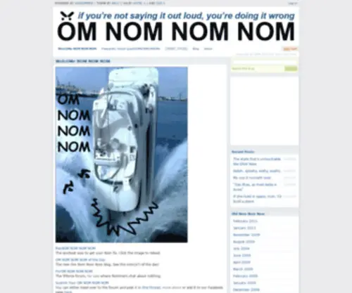 Omnomnomnom.com(Om Nom Nom Nom) Screenshot