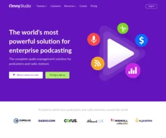 Omnycontent.com(Enterprise podcasting made simple with Omny Studio) Screenshot