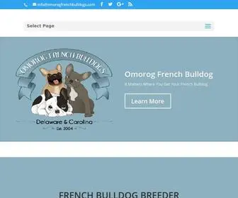 Omorogfrenchbulldogs.com(Omorog French Bulldogs) Screenshot