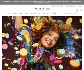 Omorovicza.com(Discover omorovicza's innovative skincare range) Screenshot