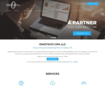 OmotayocPa.com(Omotayo CPA LLC) Screenshot