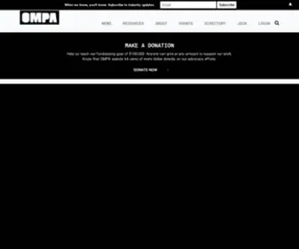 Ompa.org(Oregon Media Production Association) Screenshot