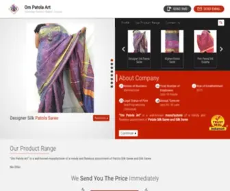 Ompatola.com(Om Patola Saree) Screenshot