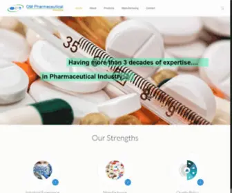 Ompharmaceutical.com(Bulk Drugs & Intermediates) Screenshot