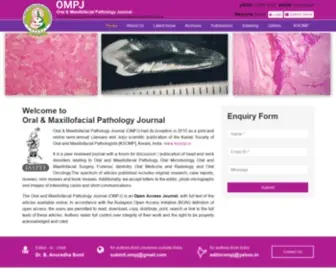 OMPJ.org(Oral & Maxillofacial Pathologists Journal (OMPJ)) Screenshot