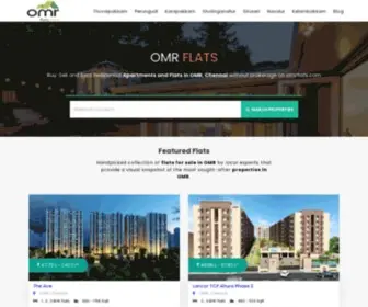 Omrflats.com(Flats for sale in OMR) Screenshot