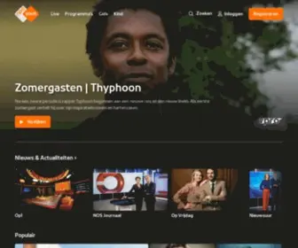 Omroep.nl(Jouw gids naar alle onderdelen van de gehele publieke omroep) Screenshot