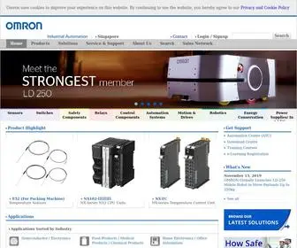 Omron-AP.com(Omron Industrial Automation Singapore) Screenshot
