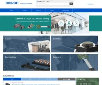 Omron-ECB.co.kr(OMRON 오므론전자부품주식회사) Screenshot