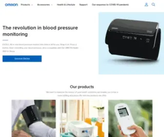 Omron-Healthcare.com(OMRON Healthcare) Screenshot