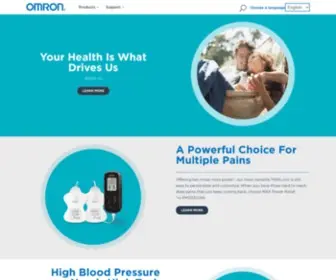 Omronhealthcare.ca(OMRON Healthcare) Screenshot
