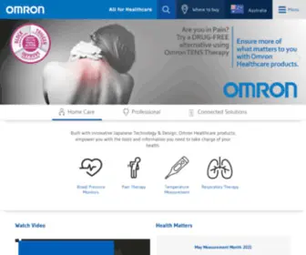 Omronhealthcare.com.au(Best Healthcare Products Supplier in Australia) Screenshot