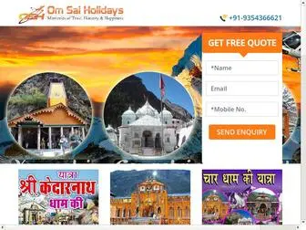 Omsaiholiday.in(Chardham Yatra Package) Screenshot