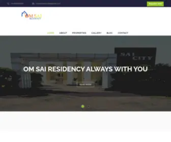 Omsairesidency.com(Om Sai Residency Pvt Ltd) Screenshot