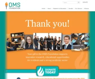 Omsfoundation.org(Oral and Maxillofacial Surgery Foundation) Screenshot