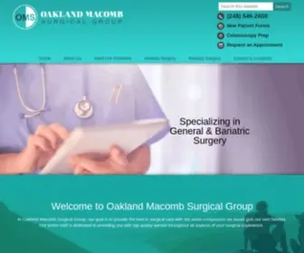 Omsgroup.net(Oakland Macomb Surgical Group) Screenshot