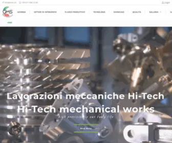 Omshightech.it(Lavorazioni meccaniche di precisione Meccanica di precisione Lavorazione dal pieno) Screenshot