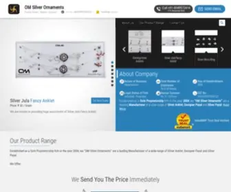 Omsilverornaments.com(OM Silver Ornaments) Screenshot