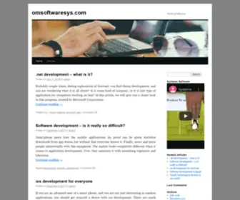 Omsoftwaresys.com(World of Software) Screenshot