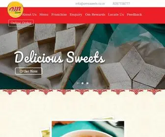 Omsweets.co.in(Om Sweets) Screenshot