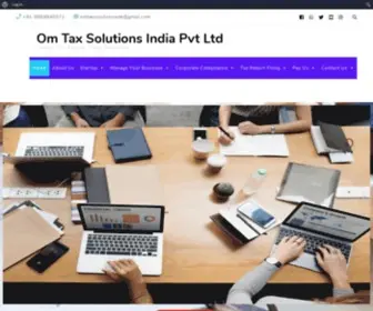 Omtaxsolutions.com(Om Tax Solutions India Pvt Ltd) Screenshot