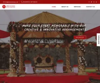 Omtenthouse.com(Caterers and Decorators in South Delhi) Screenshot