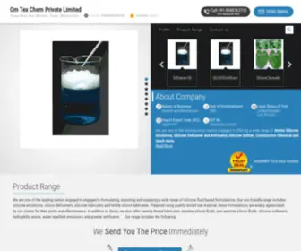 Omtexchem.com(Om Tex Chem Private Limited) Screenshot