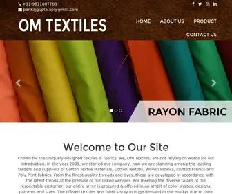 Omtextilesgarmentsfabric.com(Om Textiles) Screenshot