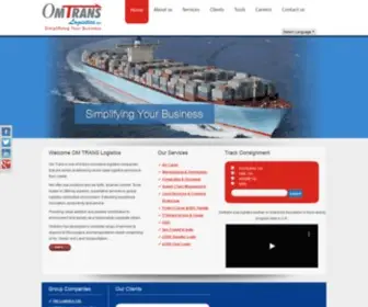 Omtrans.in(Omtrans Logistics Services) Screenshot