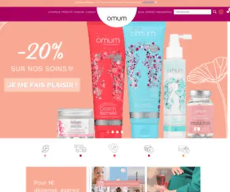 Omum.fr(Soins BIO d’exception compatibles femme enceinte & jeune maman) Screenshot