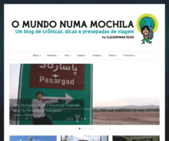 Omundonumamochila.com.br(O mundo numa mochila) Screenshot