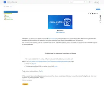 OMV-Extras.org(Start) Screenshot