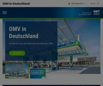 OMV.de(Willkommen bei OMV in Deutschland) Screenshot