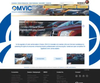 Omvic.on.ca Screenshot