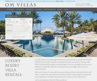 Omvillas.com(Luxury Resort Vacation Villa Rentals Virgin Island) Screenshot