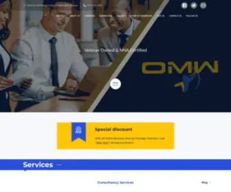 Omwbusiness.com(OMW Business & Financial Resources in Montgomery) Screenshot